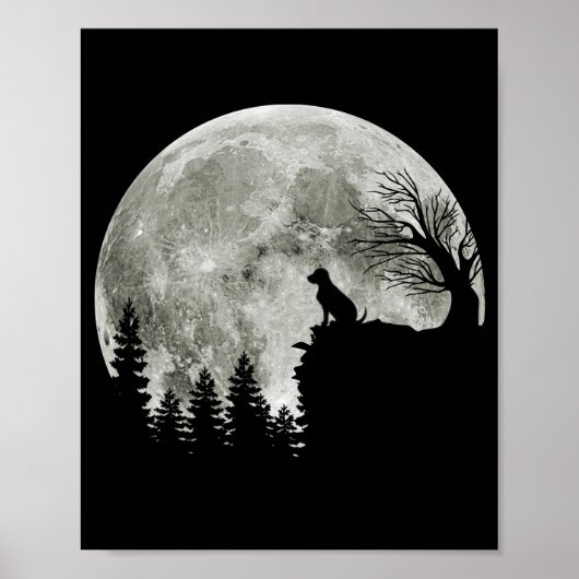 Labrador Retriever on Mountain Halloween Graphic Poster (Vorne)