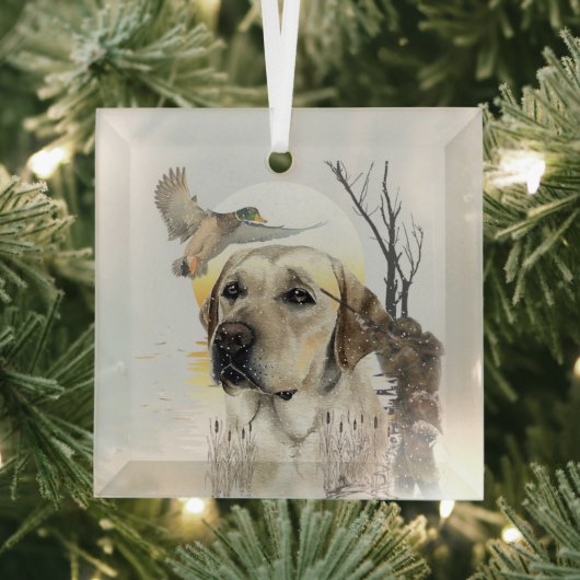 Labrador Retriever Ornament Aus Glas (Insitu)