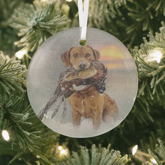 Labrador Retriever Ornament Aus Glas (InSitu)