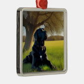 Labrador Retriever Ornament Aus Metall (Rechts)