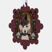 Labrador Retriever Ornament Karte (Linke Ecke)