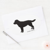 Labrador Retriever Oval Stickers (Umschlag)