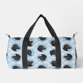 Labrador Retriever Painting Black Lab Pet Dog Art Duffle Bag (Vorderseite)