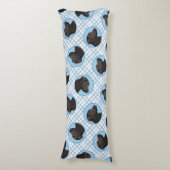 Labrador Retriever Painting Black Lab Pet Dog Art Seitenschläferkissen (Vorderseite Vertikal)