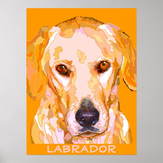 Labrador Retriever Painting Poster (Vorne)