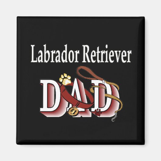 Labrador Retriever Papa Magnet (Vorne)