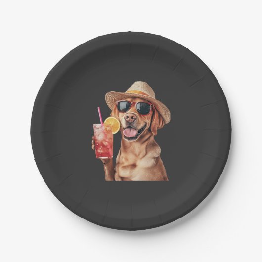 Labrador Retriever   Pappteller (Vorderseite)