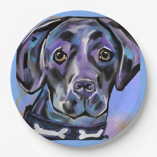 LABRADOR RETRIEVER PAPPTELLER (Vorderseite)