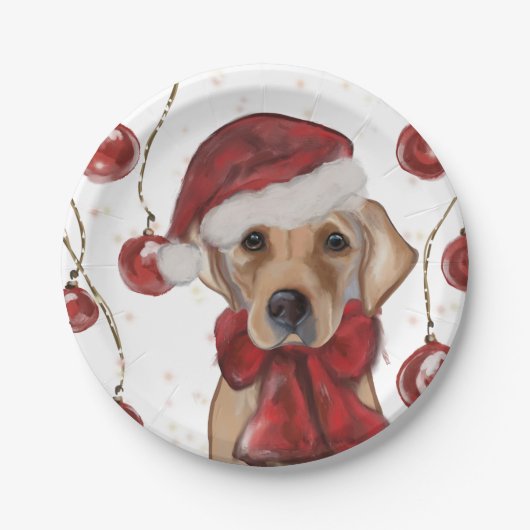 Labrador Retriever  Pappteller (Vorderseite)