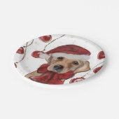 Labrador Retriever  Pappteller (Schrägansicht)