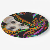 Labrador Retriever Pappteller (Schrägansicht)