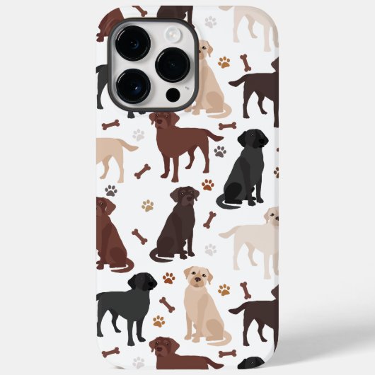 Labrador Retriever Paws and Bones Case-Mate iPhone Hülle (Rückseite)