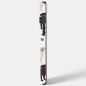 Labrador Retriever Paws and Bones Case-Mate iPhone Hülle (Rückseite / Links)
