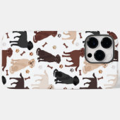 Labrador Retriever Paws and Bones Case-Mate iPhone Hülle (Rückseite (Horizontal))