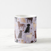 Labrador Retriever Paws and Bones Coffee Tasse (Mittel)