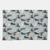 Labrador Retriever Paws and Bones Geschirrtuch (Horizontal)