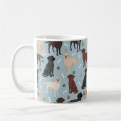 Labrador Retriever Paws and Bones Kaffeetasse (Links)