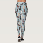 Labrador Retriever Paws and Bones Leggings (Rückseite)