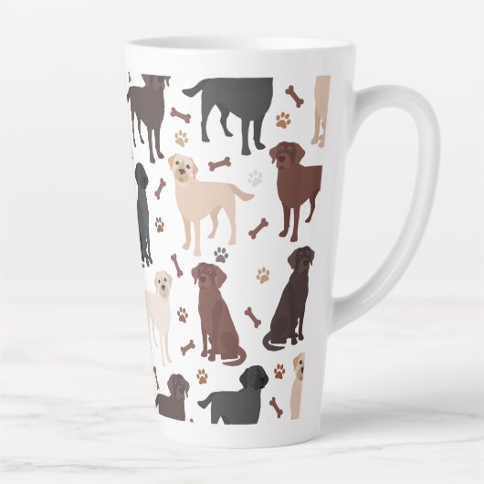 Labrador Retriever Paws and Bones Milchtasse (Rechts)