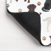 Labrador Retriever Paws and Bones Mouse Pad Mousepad (Ecke)