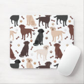 Labrador Retriever Paws and Bones Mouse Pad Mousepad (Mit Mouse)