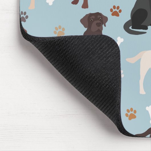 Labrador Retriever Paws and Bones Mousepad (Ecke)