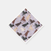 Labrador Retriever Paws and Bones Napkins Serviette (Ecke)
