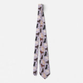 Labrador Retriever Paws and Bones Neck Tie Krawatte (Rückseite)