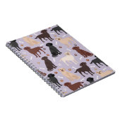 Labrador Retriever Paws and Bones Notebook Notizblock (Rechte Seite)