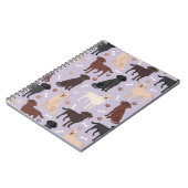 Labrador Retriever Paws and Bones Notebook Notizblock (Linke Seite)