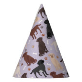 Labrador Retriever Paws and Bones Party Hat Partyhütchen (Links)