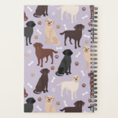 Labrador Retriever Paws and Bones Planner Planer (Rückseite)