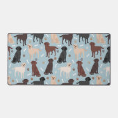Labrador Retriever Paws and Bones Schreibtischunterlage (Vorderseite)
