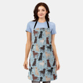 Labrador Retriever Paws and Bones Schürze (Getragen)