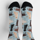 Labrador Retriever Paws and Bones Socken (Oben)