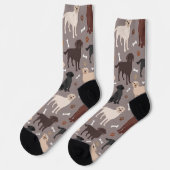Labrador Retriever Paws and Bones Socken (Linkes Detail)