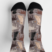 Labrador Retriever Paws and Bones Socken (Oben)