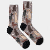 Labrador Retriever Paws and Bones Socken (Rechts)