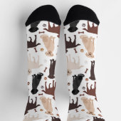Labrador Retriever Paws and Bones Socken (Oben)