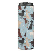 Labrador Retriever Paws and Bones Thermal Tumbler Thermosbecher (Rückseite)