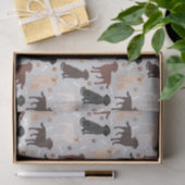Labrador Retriever Paws and Bones Tissue Paper Seidenpapier (Geschenk)