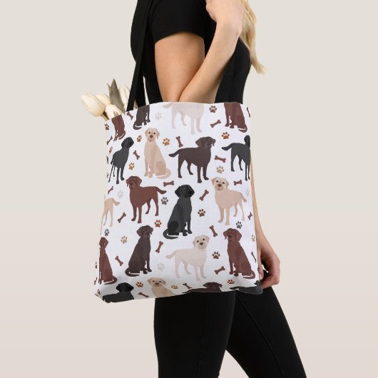 Labrador Retriever Paws and Bones Tote Bag Tasche (Von Nahem)