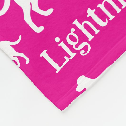 Labrador Retriever Personalisiert Blanket Black Fleecedecke (Ecke)