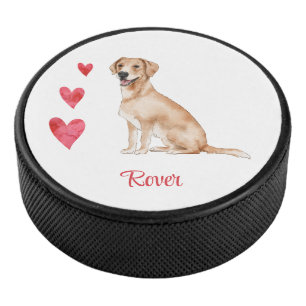 Labrador Retriever Personalisiert Hund Eishockey Puck