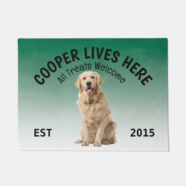 Labrador Retriever Personalisiert Hund Lover Doorm Fußmatte (Vorderseite)