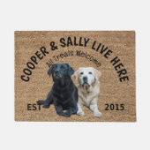 Labrador Retriever Personalisiert Hund Lover Doorm Fußmatte (Vorderseite)
