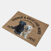 Labrador Retriever Personalisiert Hund Lover Doorm Fußmatte (Schrägansicht)