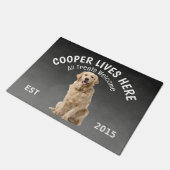 Labrador Retriever Personalisiert Hund Lover Doorm Fußmatte (Schrägansicht)