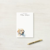 Labrador Retriever Personalisiert Hund Lover Puppy Post-it Klebezettel (Auf Schreibtisch)