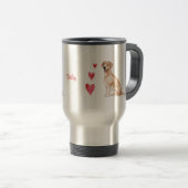 Labrador Retriever Personalisiert Hund Reisebecher (VorderseiteRechts)
